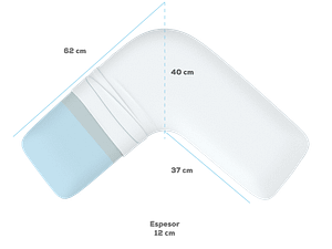 ALMOHADA EN FORMA DE L THERABALANCE