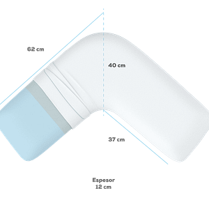 ALMOHADA EN FORMA DE L THERABALANCE